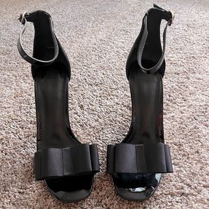 JOIE Black Bow Stilettos 36.5